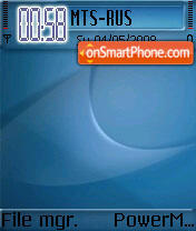 Blue Mac S60v2 theme screenshot