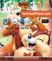 Chip-N-Dale tema screenshot