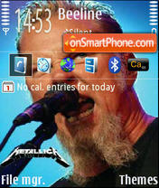 Скриншот темы Metallica 07