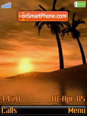 Animated Sunset 05 tema screenshot