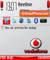 Vodafone theme screenshot