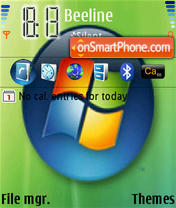 Скриншот темы Windows Vista