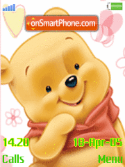 Yellow Pooh theme screenshot