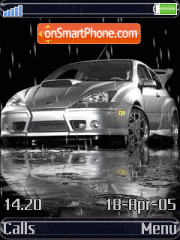 Animated Car Rain theme screenshot