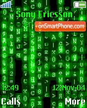 The Matrix Cod tema screenshot