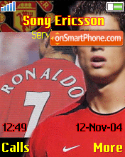 Capture d'écran C. Ronaldo thème