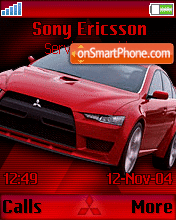 Mitsubishi Evolution tema screenshot