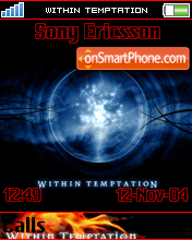 Within Temptation theme screenshot