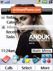 Capture d'écran Anouk thème
