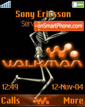 Capture d'écran Walkman Skeleton thème