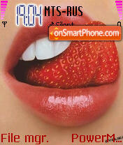 Kiss of the Strawberry tema screenshot
