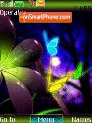 Capture d'écran Neon Butterfly thème