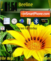 Lonely Sunflower theme screenshot