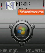 Capture d'écran Black XP Techno thème