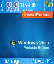 Portable Vista tema screenshot
