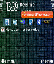 Mosaic v1 240x320 tema screenshot