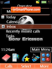 Capture d'écran Sony Ericsson thème