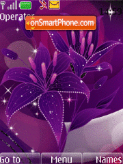 Скриншот темы Animated Flowers 02