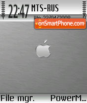 Скриншот темы Mac Steel S60V2