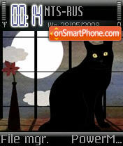 Скриншот темы Black Cat