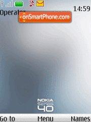 Nokia White S40 theme screenshot