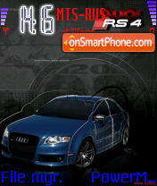 Capture d'écran Audi RS4 thème