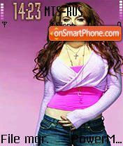 Lindsay Lohan theme screenshot