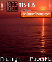 Sunset 3 theme screenshot
