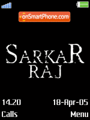 Capture d'écran Sarkar thème
