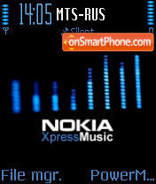 Nokia Xpress Music es el tema de pantalla