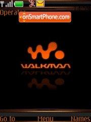 Orange Walkman tema screenshot