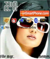 Sonal Chauhan theme screenshot