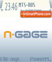 Ngage 2nd Generation theme screenshot