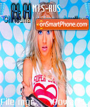 Christina Aguilera tema screenshot
