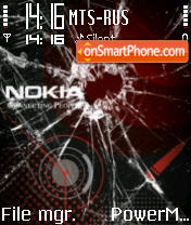 Broken Nokia es el tema de pantalla