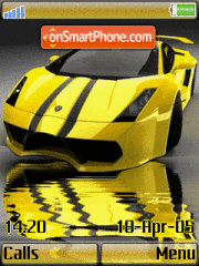 Скриншот темы Yellow Car