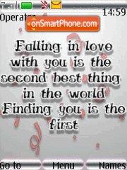 Falling in love es el tema de pantalla
