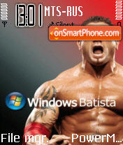 Capture d'écran Window Batista thème