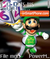 Capture d'écran Luigi thème