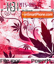 Capture d'écran Pink Plant thème
