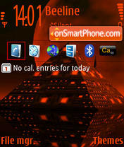 Electric Pyramid 240x320 theme screenshot