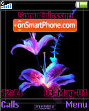 Neon Flower 01 tema screenshot