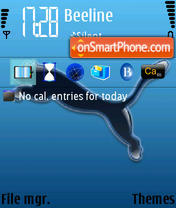 Puma Blue tema screenshot
