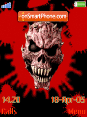 Animated Skull 02 tema screenshot
