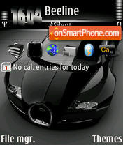 Скриншот темы Bugatti Veyron Beast