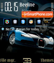 Скриншот темы Bugatti Veyron 05