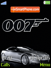 Animated Bond Car theme screenshot