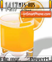 Capture d'écran Orange Juice thème