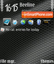 Capture d'écran Carbon 03 thème