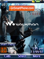 Скриншот темы Assasin's Creed venom edition